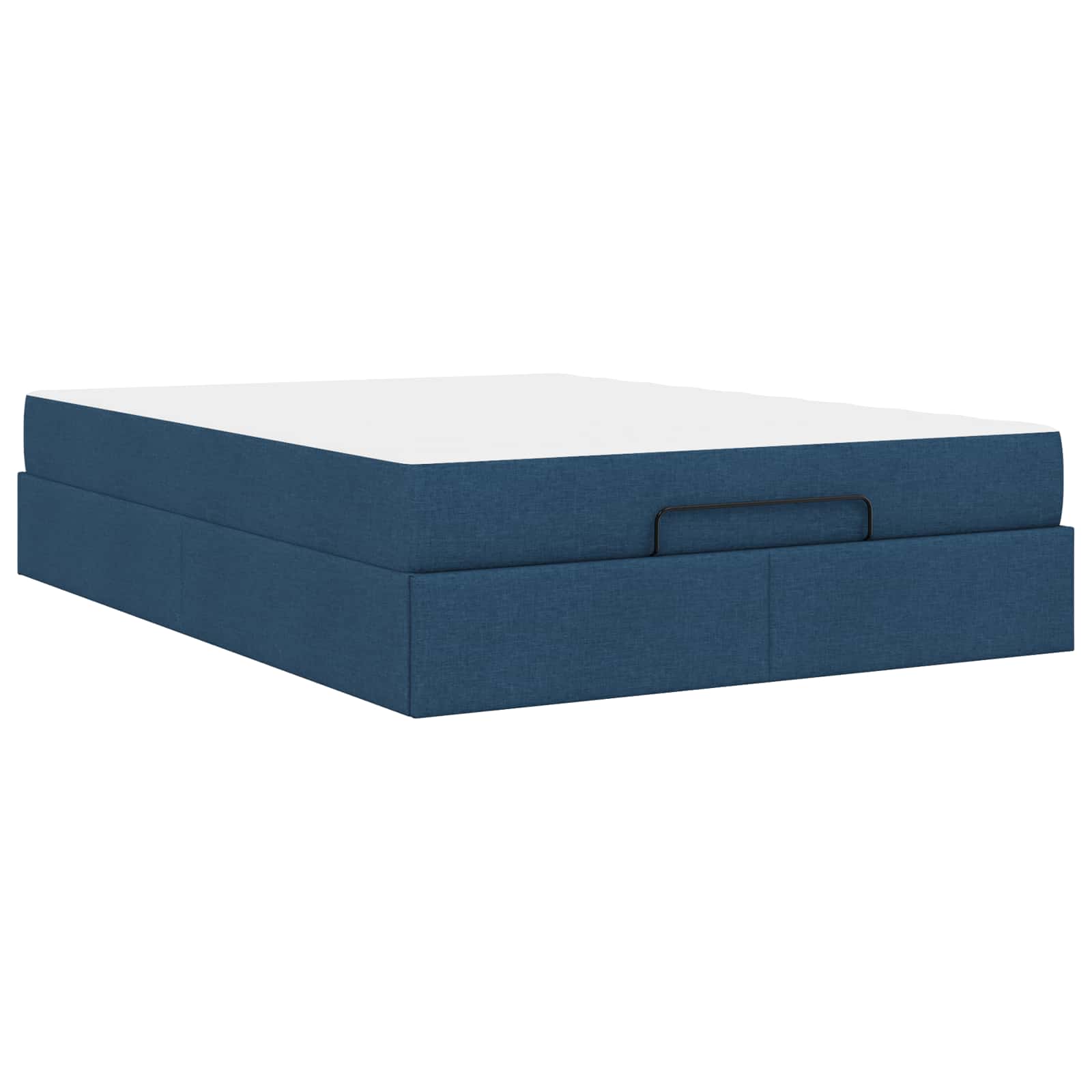 Okvir kreveta s madracem 2 pcs Plava tkanina