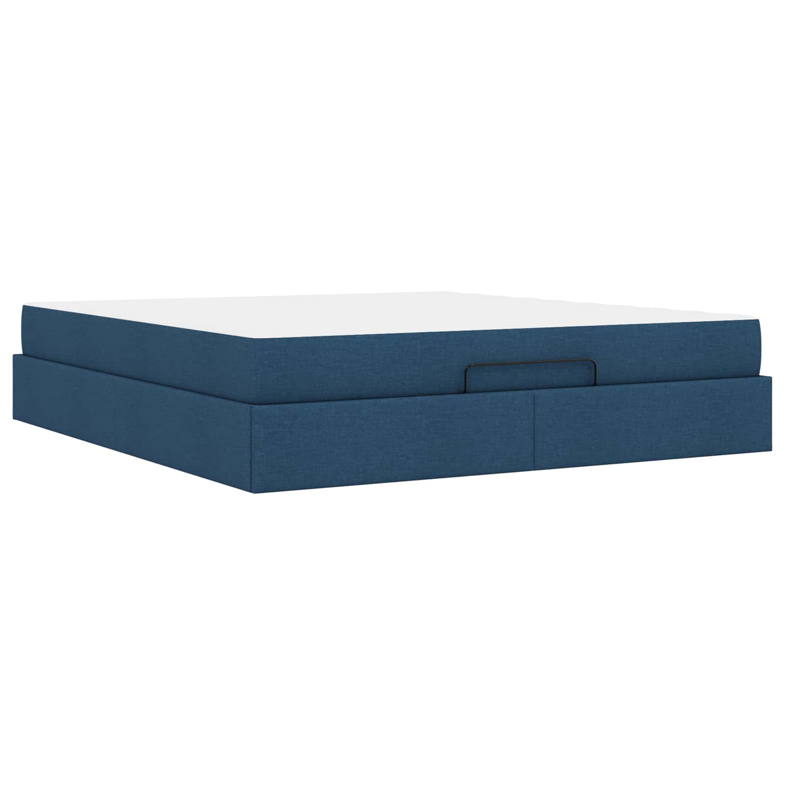 Okvir kreveta s madracem 2 pcs Plava tkanina