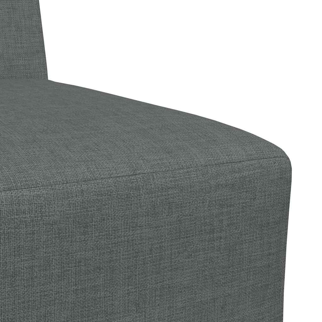 Modularna sofa bez naslona 2 pcs Tamno siva 55 x 74 x 82 cm