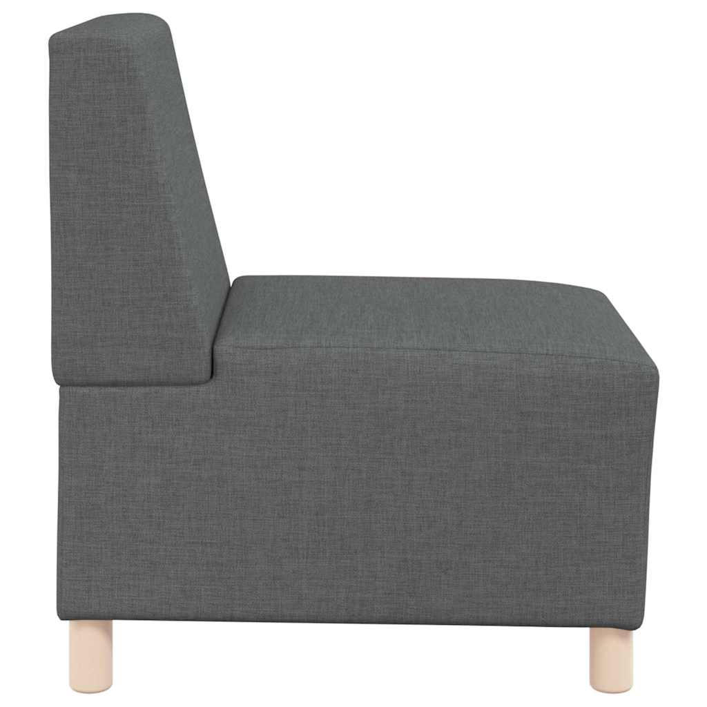 Modularna sofa bez naslona 2 pcs Tamno siva 55 x 74 x 82 cm