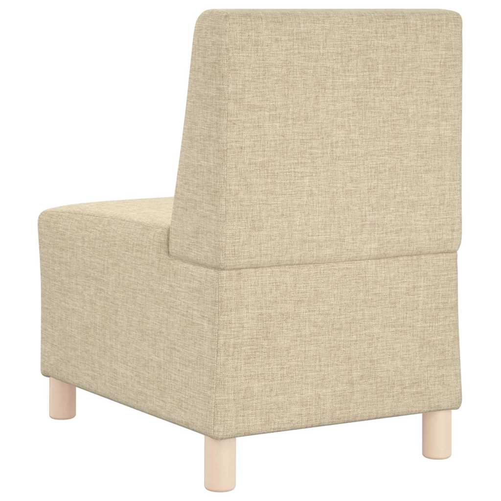 Modularna sofa bez naslona 2 pcs Krema 55 x 74 x 82 cm tkanina