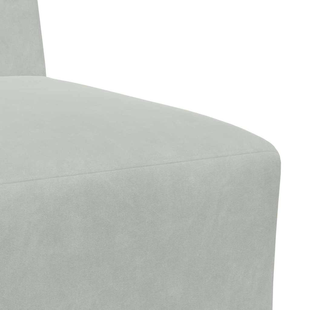 Modularna sofa bez naslona 3 pcs Svijetlo siva 55 x 74 x 82 cm