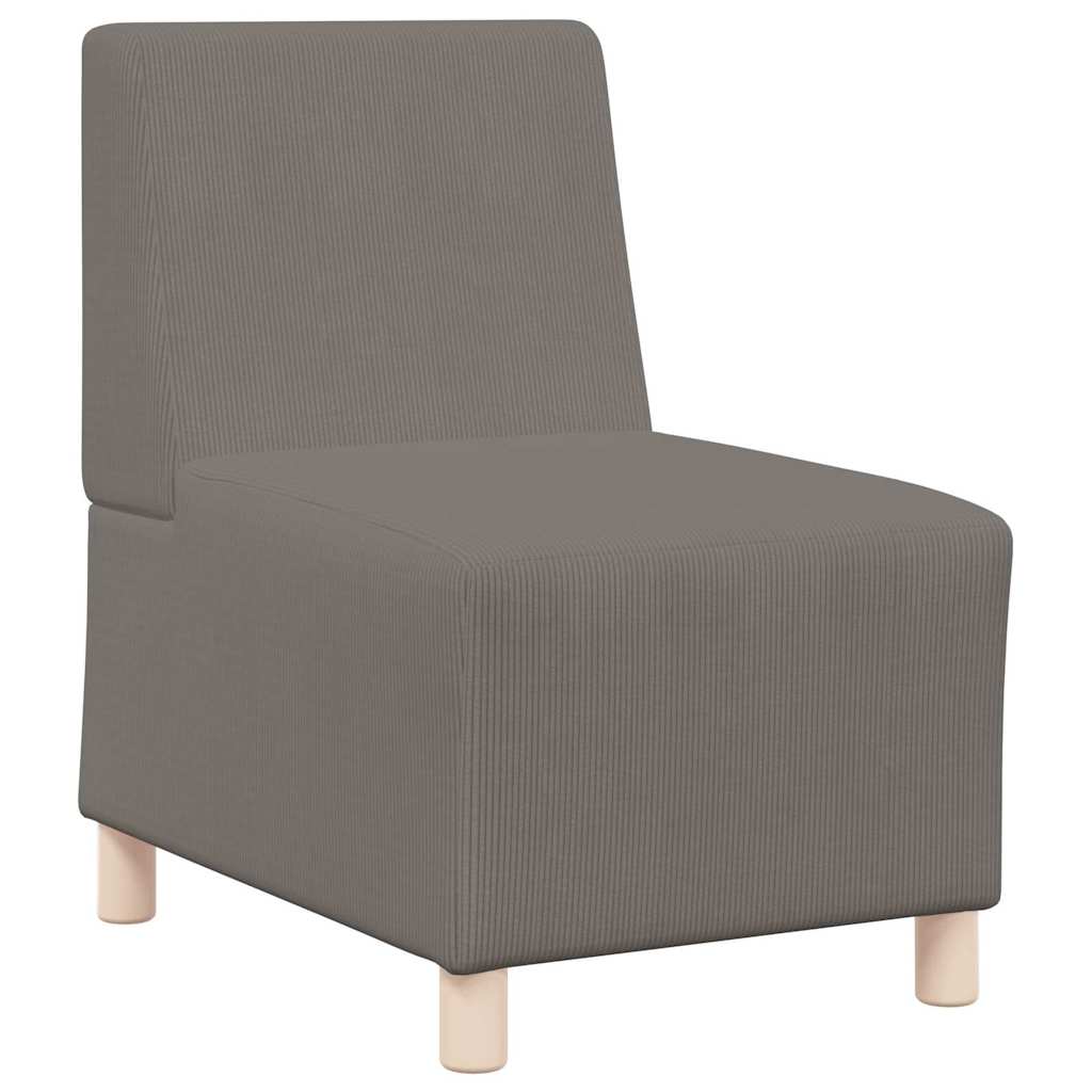 Modularna sofa bez naslona 3 pcs Svijetlo siva 55 x 74 x 82 cm