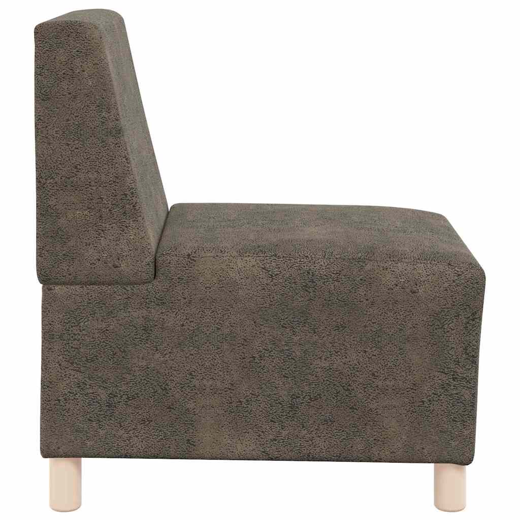 Modularna sofa bez naslona 3 pcs Tamno siva 55 x 74 x 82 cm