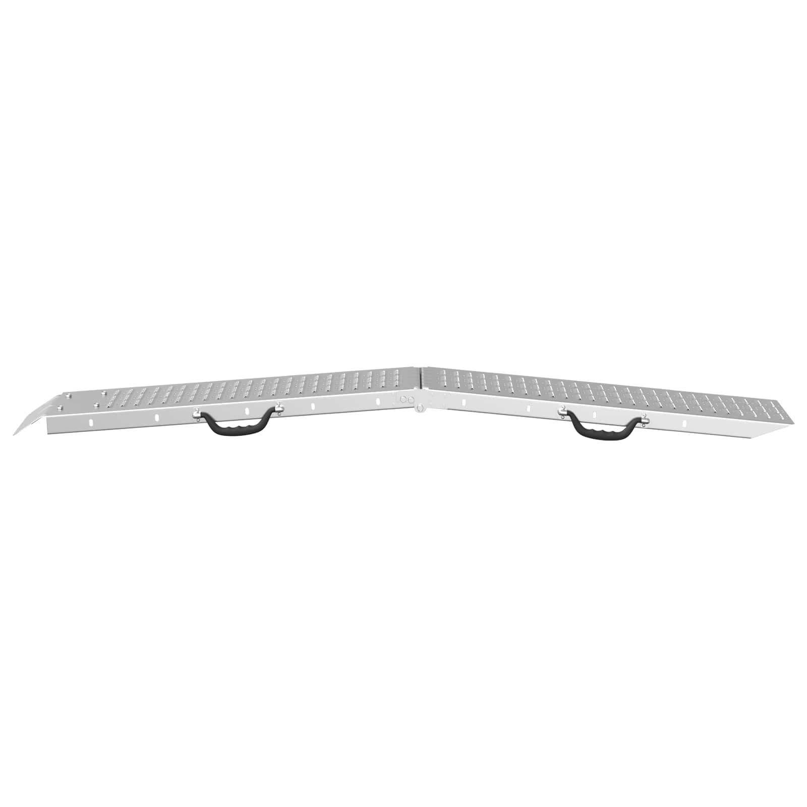 Sklopiva rampu 200kg po rampi 2 pcs Srebrno 186 x 23 x 4,5 cm