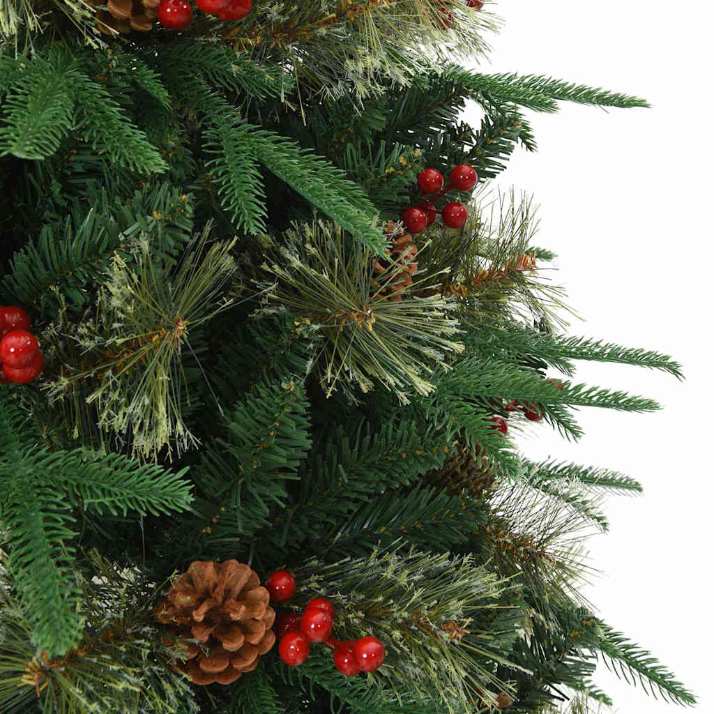 Umjetno božićno drvce s nogom Zelena 150 cm PVC, PE i čelik