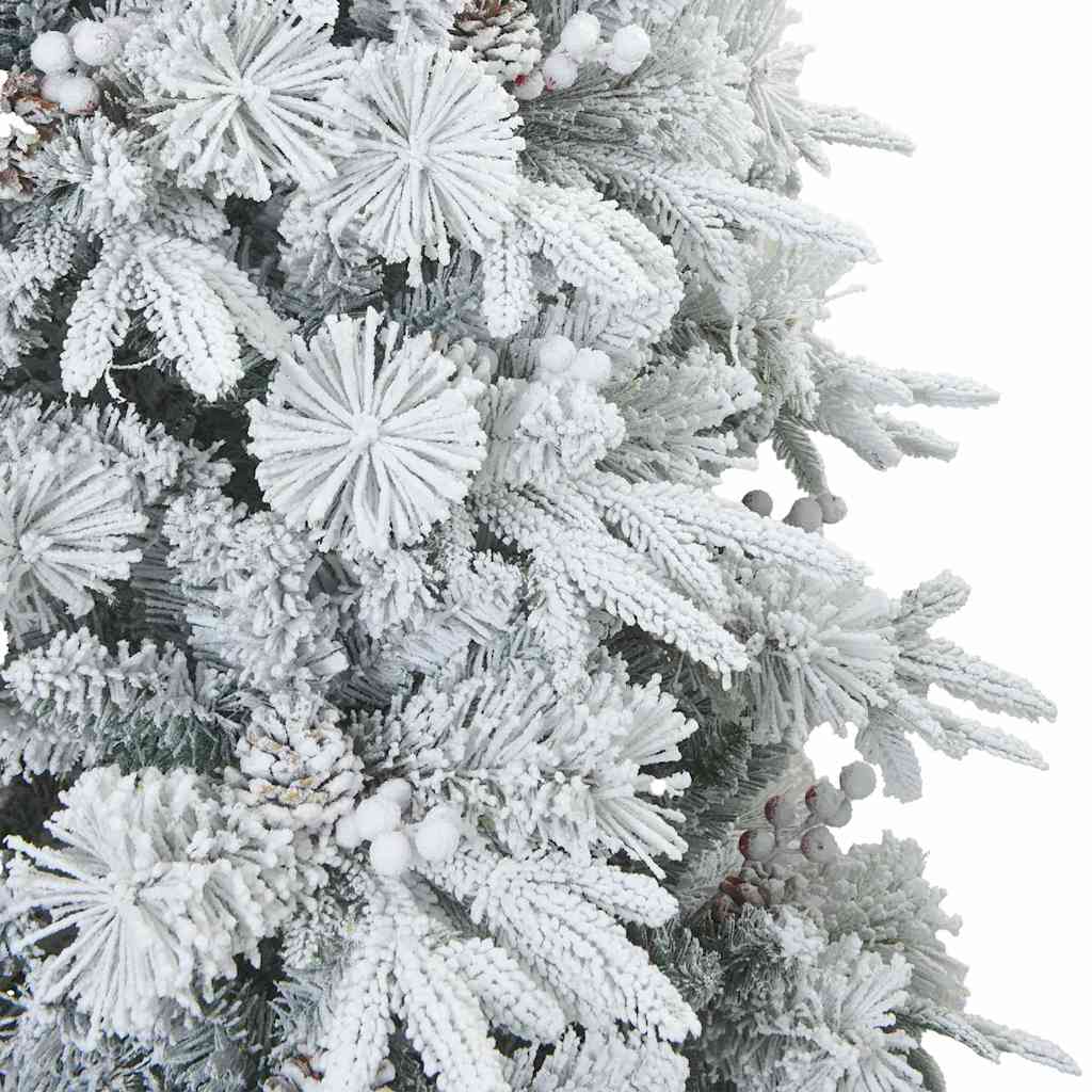 Umjetno Zglobno Božićno Drvo Snijeg Preplačeno Bijelo 180 cm
