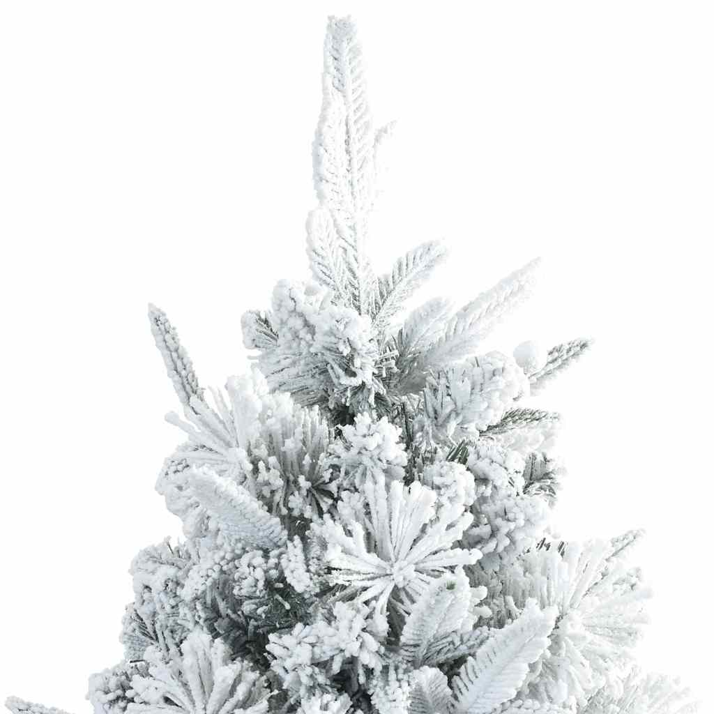 Umjetno Zglobno Božićno Drvo Snijeg Preplačeno Bijelo 240 cm