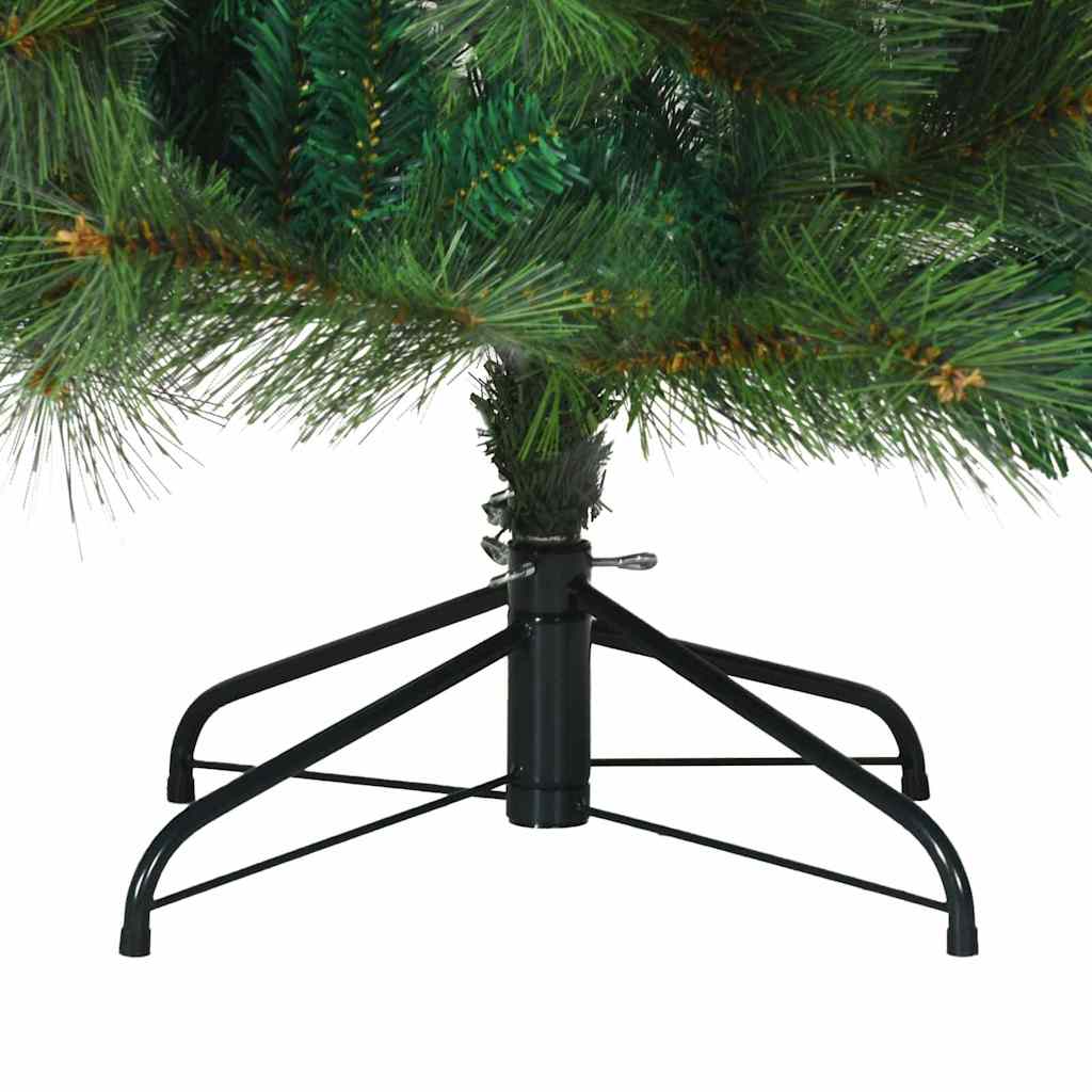 Umjetno božićno drvce s nogom Zelena 180 cm PVC, čelik