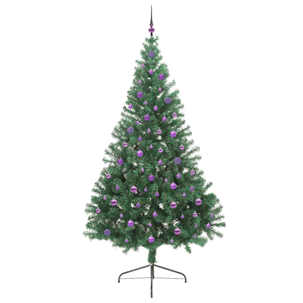 Umjetno predsvijetljeno božićno drvce Zelena 240 cm PVC