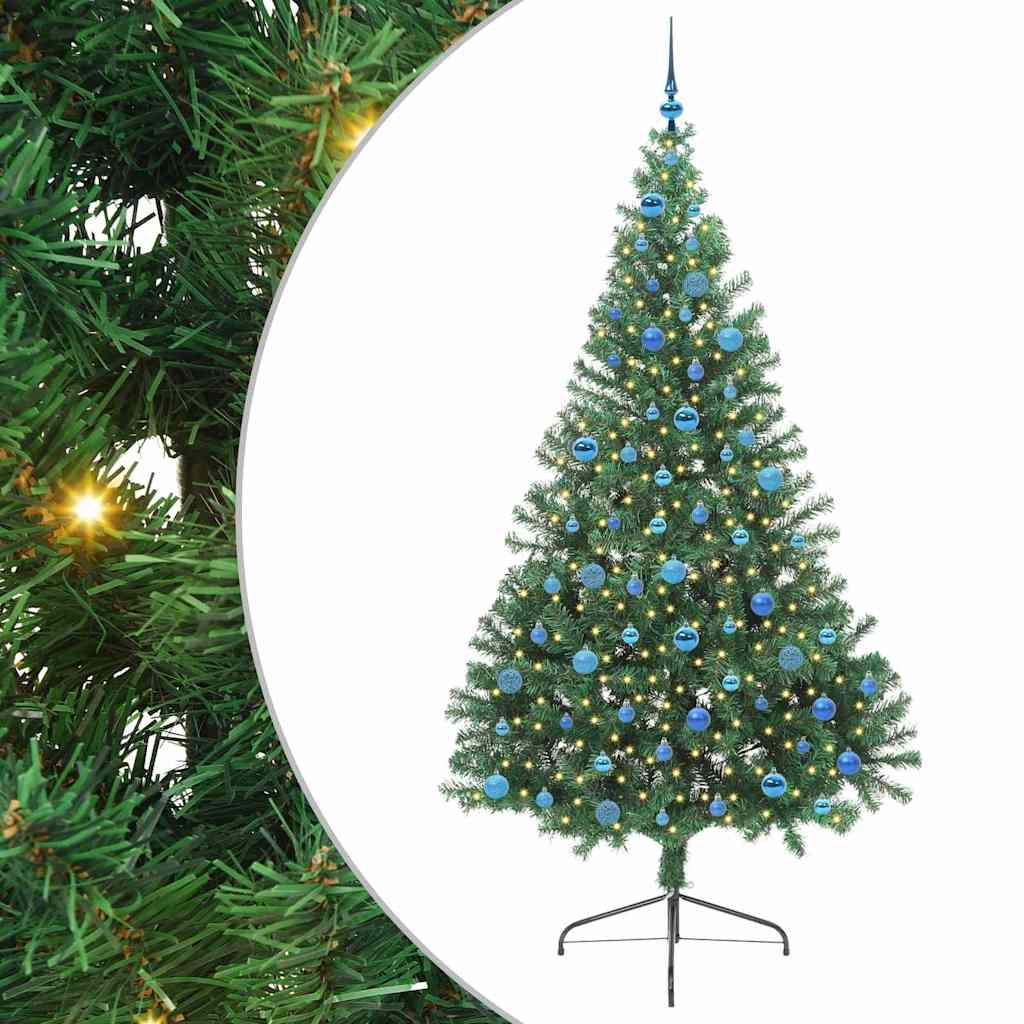 Umjetno predsvijetljeno božićno drvce Zelena 240 cm PVC