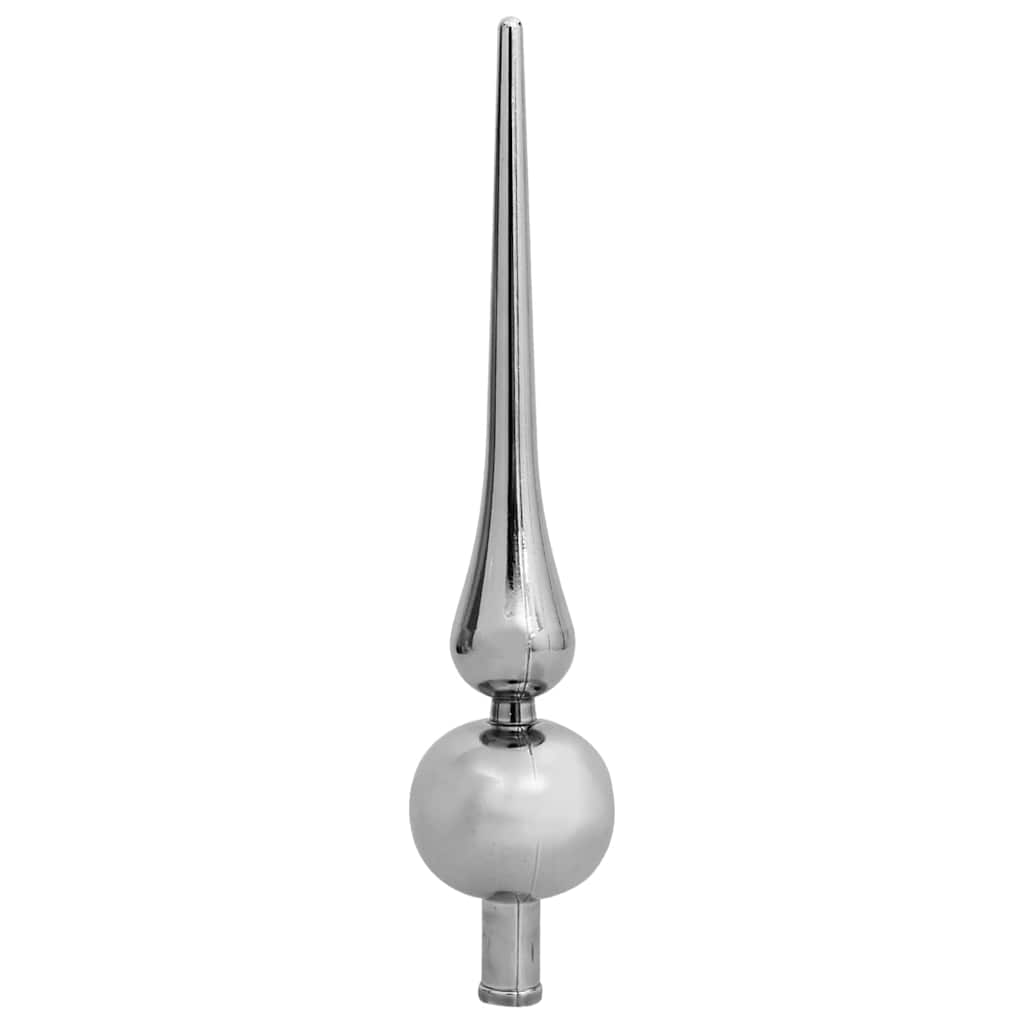 Umjetno predsvijetljeno božićno drvce Srebrno 210 cm PET