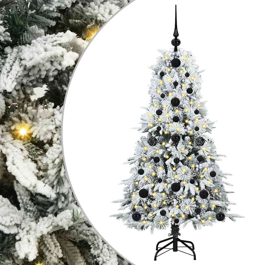 Umjetno božićno drvce s nogom s stalakom Bijelo 120 cm PE i PVC