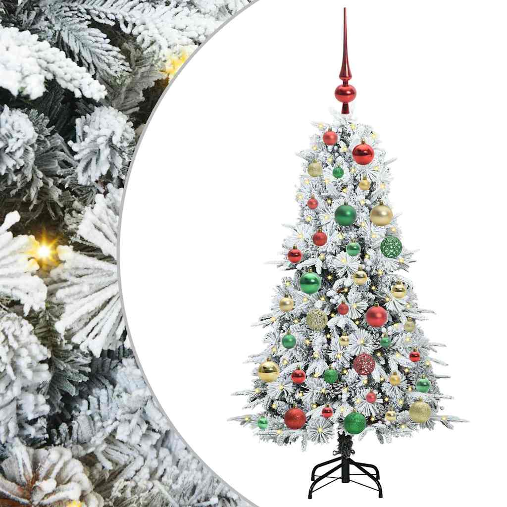Umjetno božićno drvce s nogom s stalakom Bijelo 120 cm PE i PVC