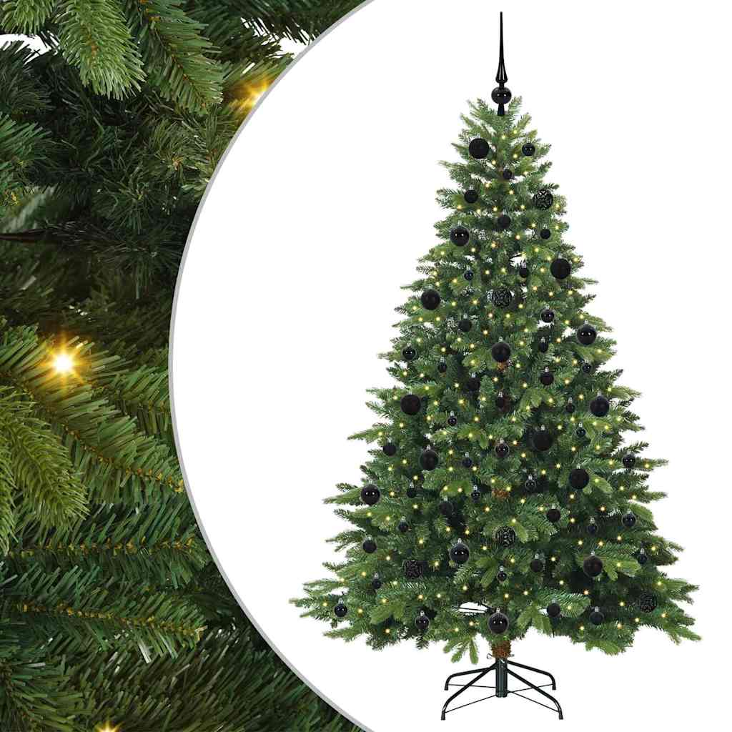 Umjetno božićno drvce s stalakom Zelena 210 cm PE i PVC