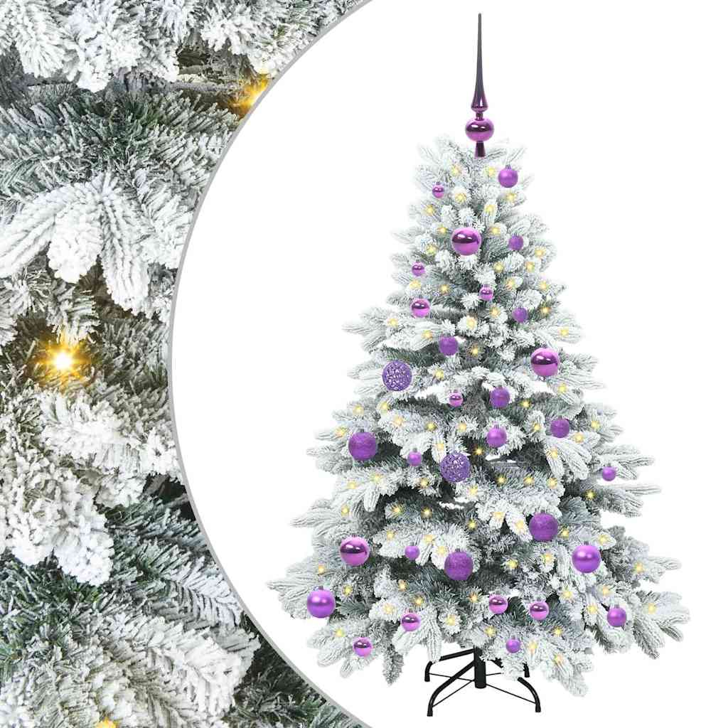 Umjetno božićno drvce s stalakom Bijelo 120 cm PE i PVC