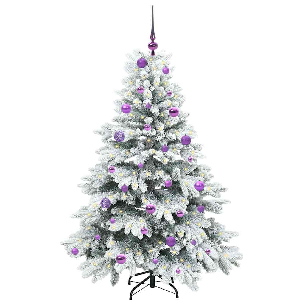 Umjetno božićno drvce s stalakom Bijelo 150 cm PE i PVC
