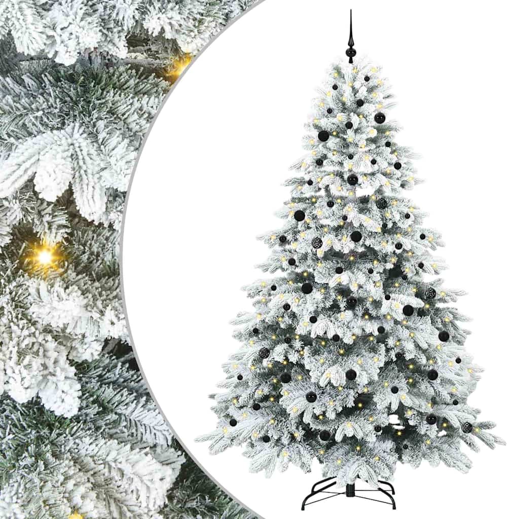 Umjetno božićno drvce s stalakom Bijelo 240 cm PE i PVC