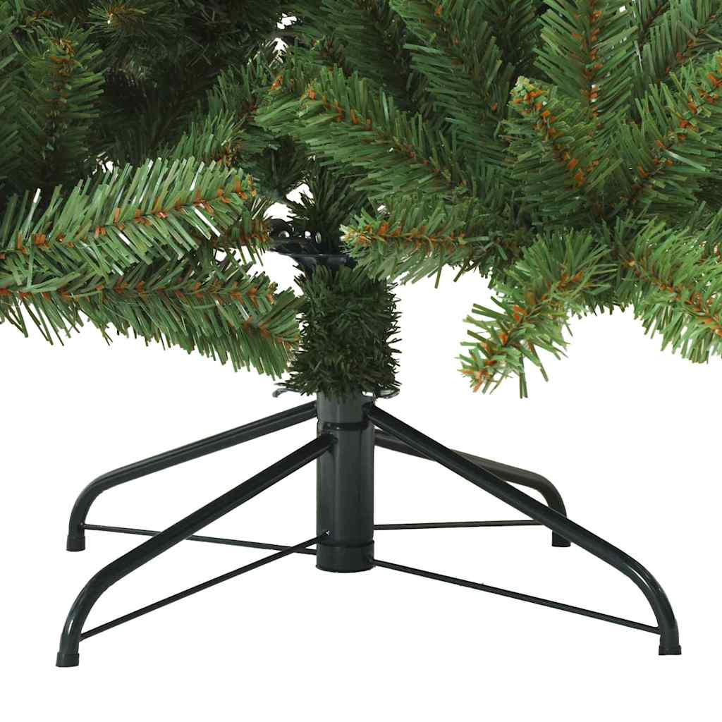Umjetno božićno drvce s nogom Zelena 180 cm PVC i čelik