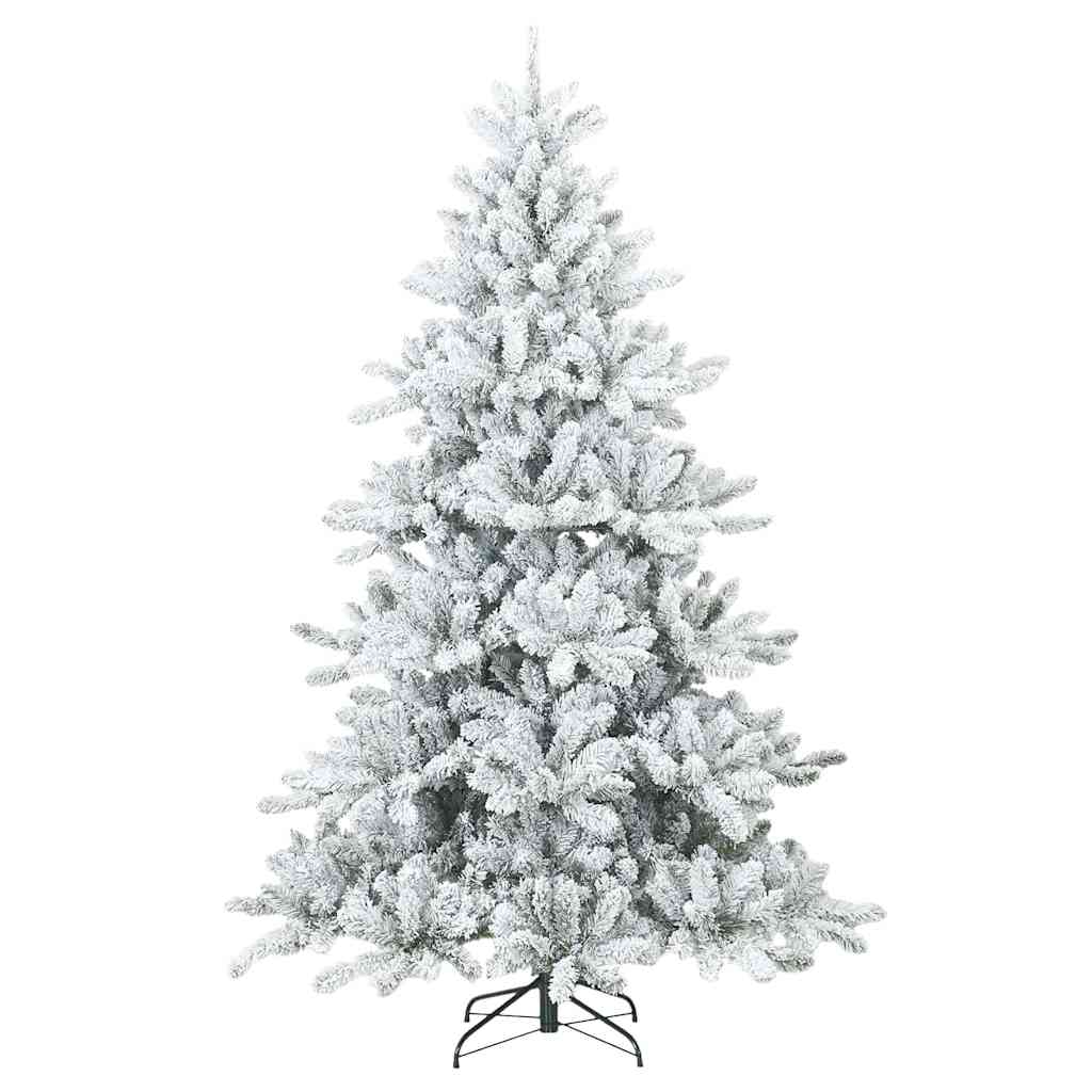 Umjetno božićno drvce s nogom Bijelo 240 cm PVC i čelik