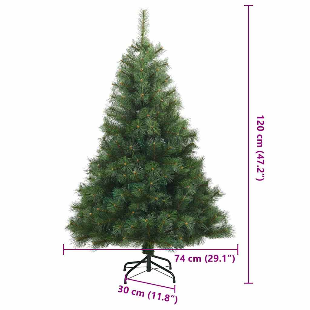 Umjetno božićno drvce s stalakom Zelena 120 cm PE i PVC