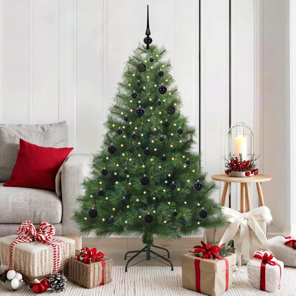 Umjetno božićno drvce s stalakom Zelena 150 cm PE i PVC 94 x 94 x 150 cm