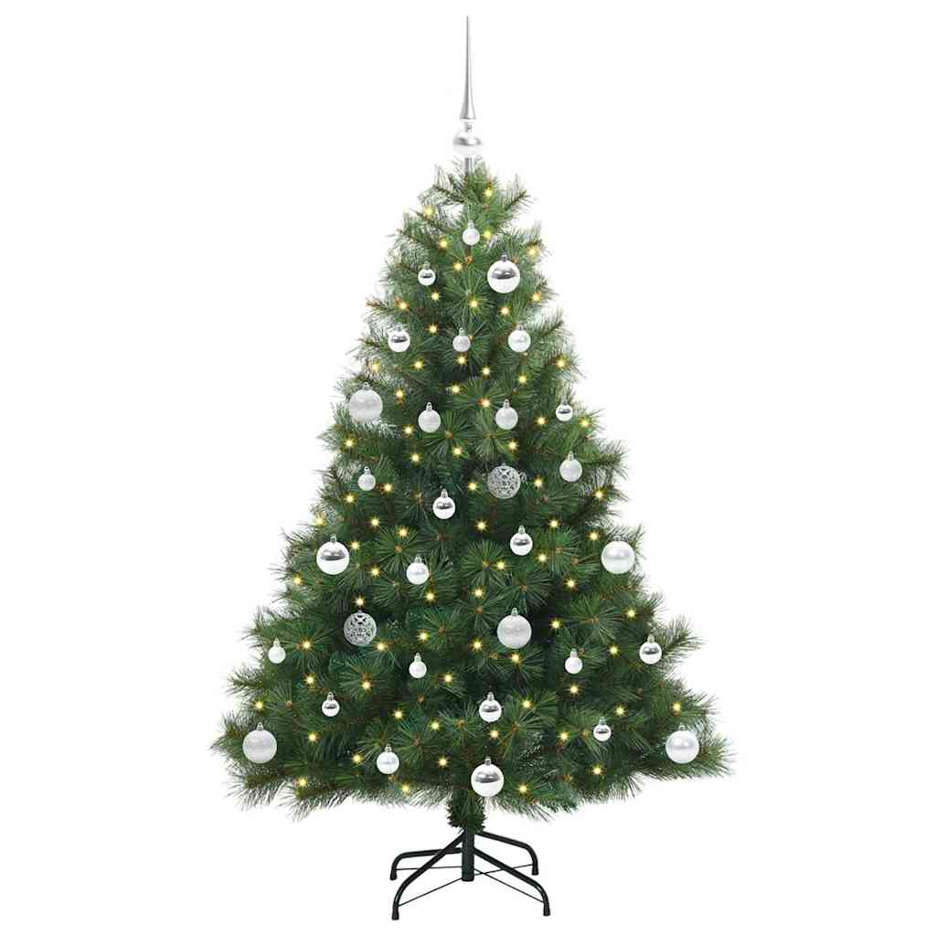Umjetno božićno drvce s stalakom Zelena 150 cm PE i PVC 94 x 94 x 150 cm