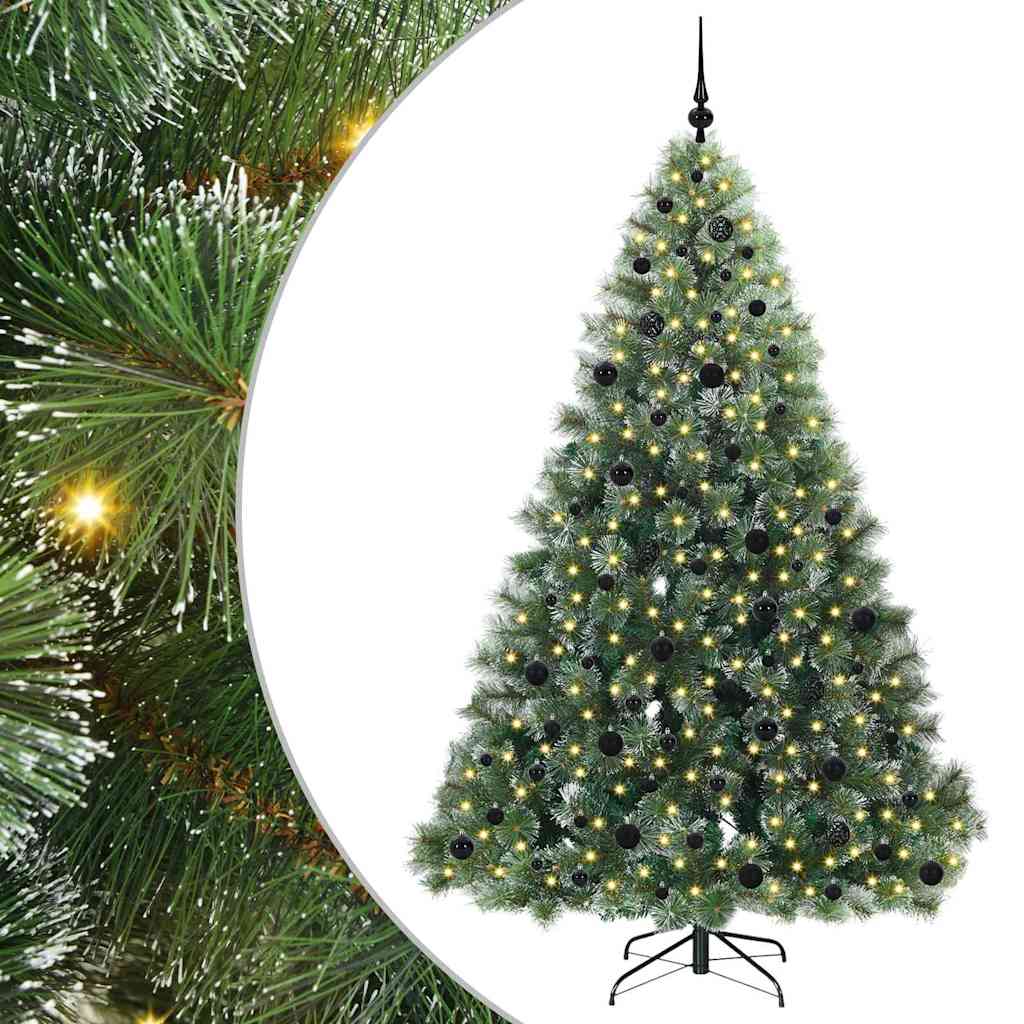 Umjetno božićno drvce s stalakom Zelena 210 cm PE i PVC