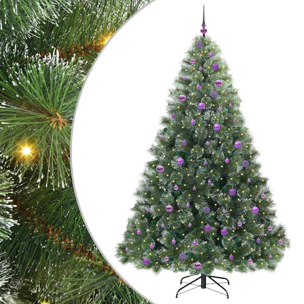 Umjetno božićno drvce s stalakom Zelena 240 cm PE i PVC