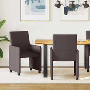 Blagovačke stolice s kotačima 2 pcs Tamno smeđa 57 x 66 x 94 cm