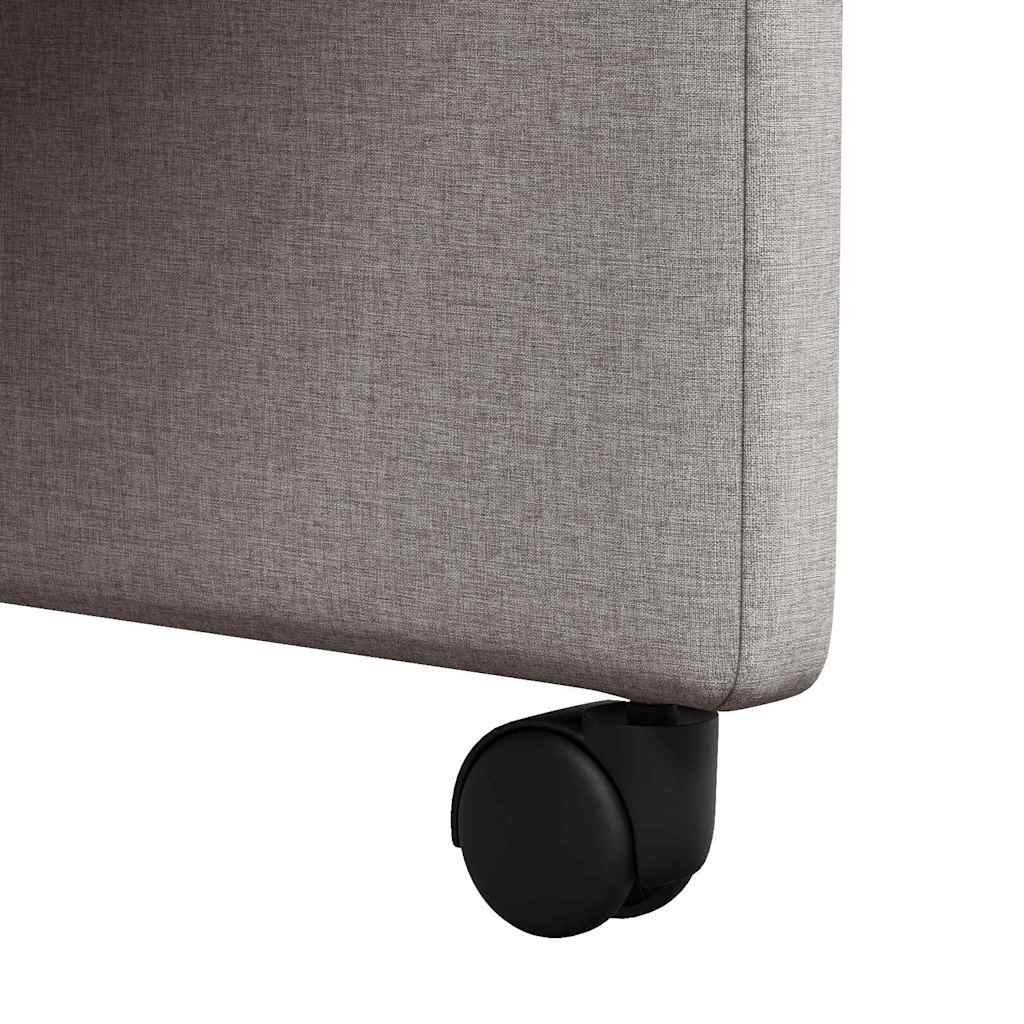 Blagovačke stolice s kotačima 2 pcs Sivo-smeđa 57 x 66 x 94 cm