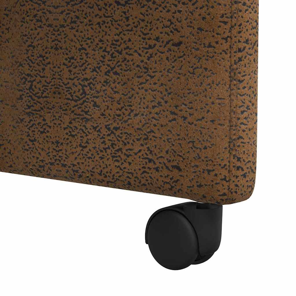 Blagovačke stolice s kotačima 2 pcs Smeđa 57 x 66 x 94 cm