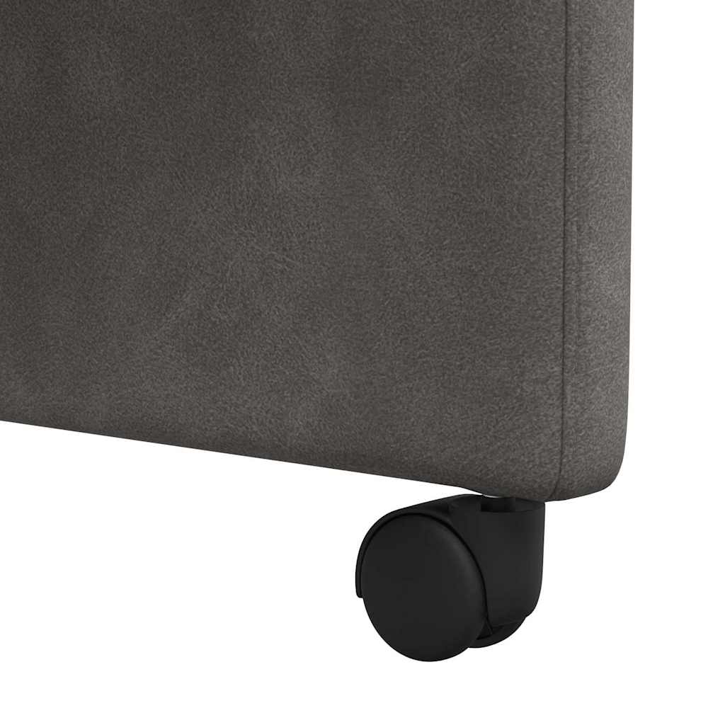 Blagovačke stolice s kotačima 2 pcs Crna 57 x 67 x 95 cm