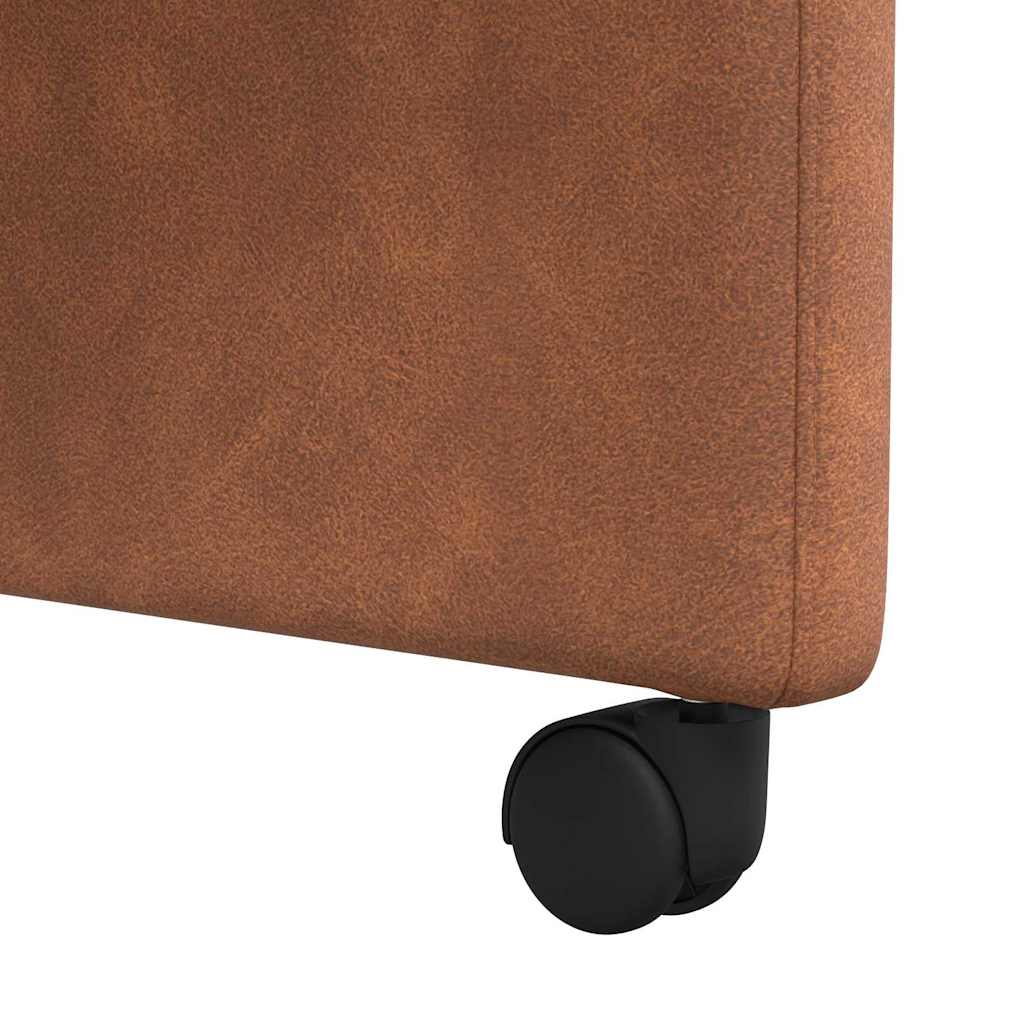 Blagovačke stolice s kotačima 2 pcs Smeđa 57 x 67 x 95 cm
