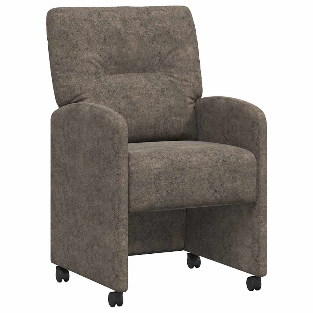 Blagovačke stolice s kotačima 2 pcs Tamno siva 57 x 67 x 95 cm