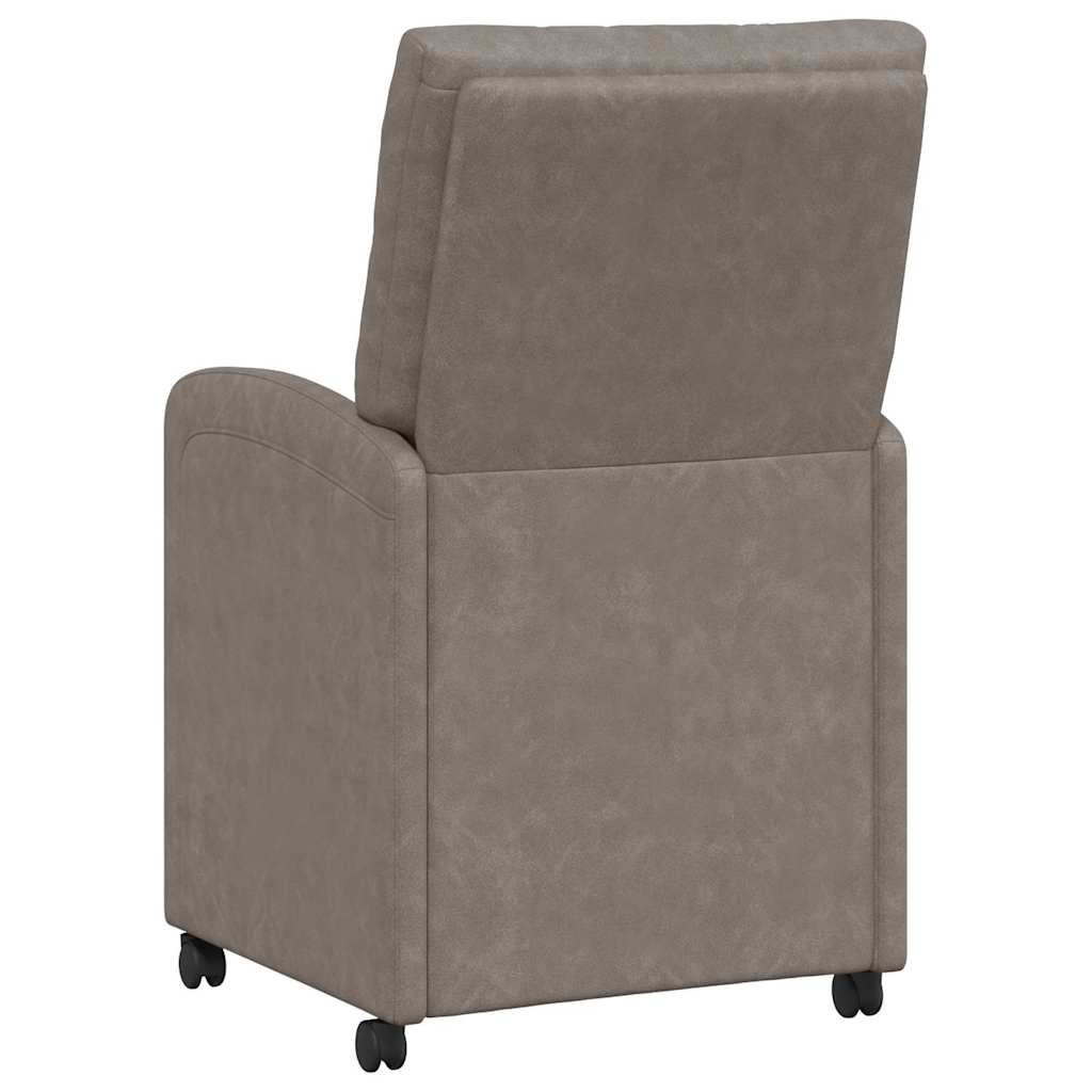 Blagovačke stolice s kotačima 2 pcs Siva 58 x 67 x 97 cm