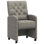 Blagovačke stolice s kotačima 2 pcs Svjetlosiva 58 x 67 x 97 cm