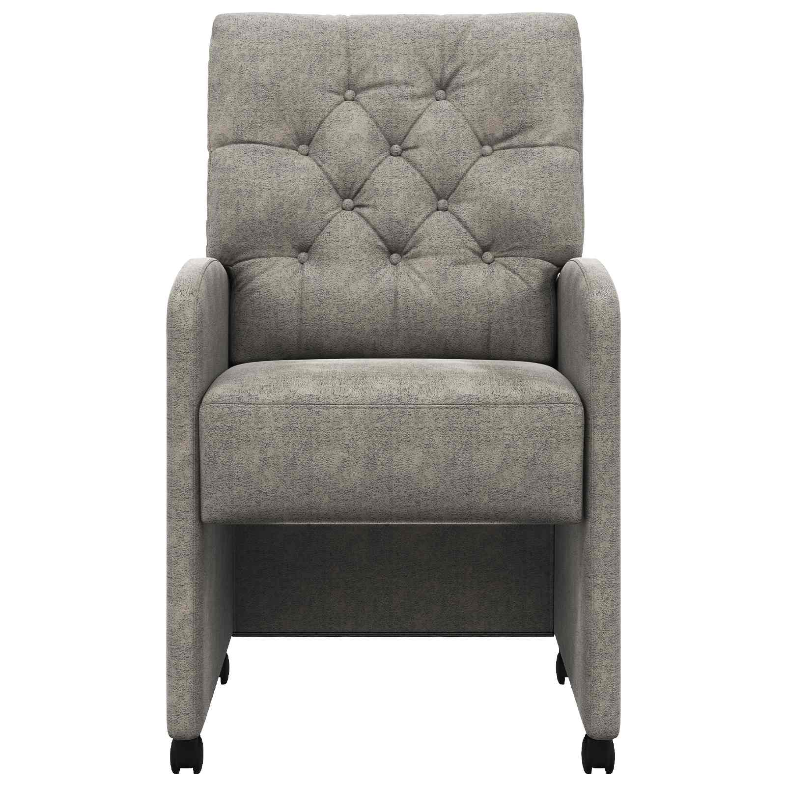 Blagovačke stolice s kotačima 2 pcs Svjetlosiva 58 x 67 x 97 cm