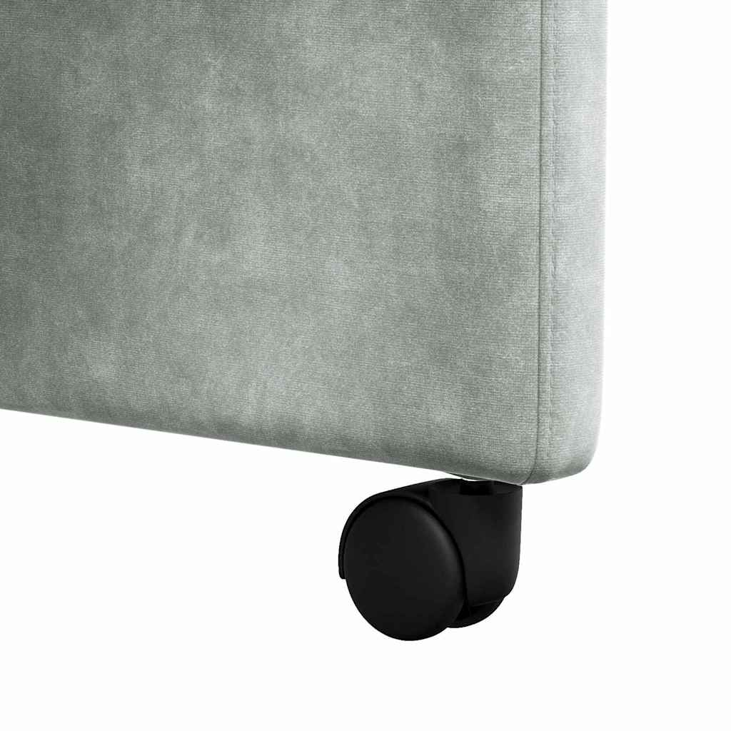 Blagovačke stolice s kotačima 2 pcs Svjetlosiva 58 x 67 x 97 cm