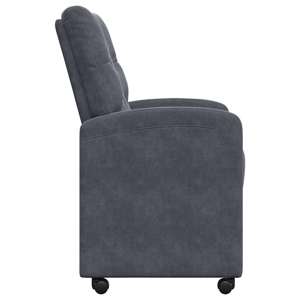 Blagovačke stolice s kotačima 2 pcs Tamno siva 58 x 67 x 97 cm