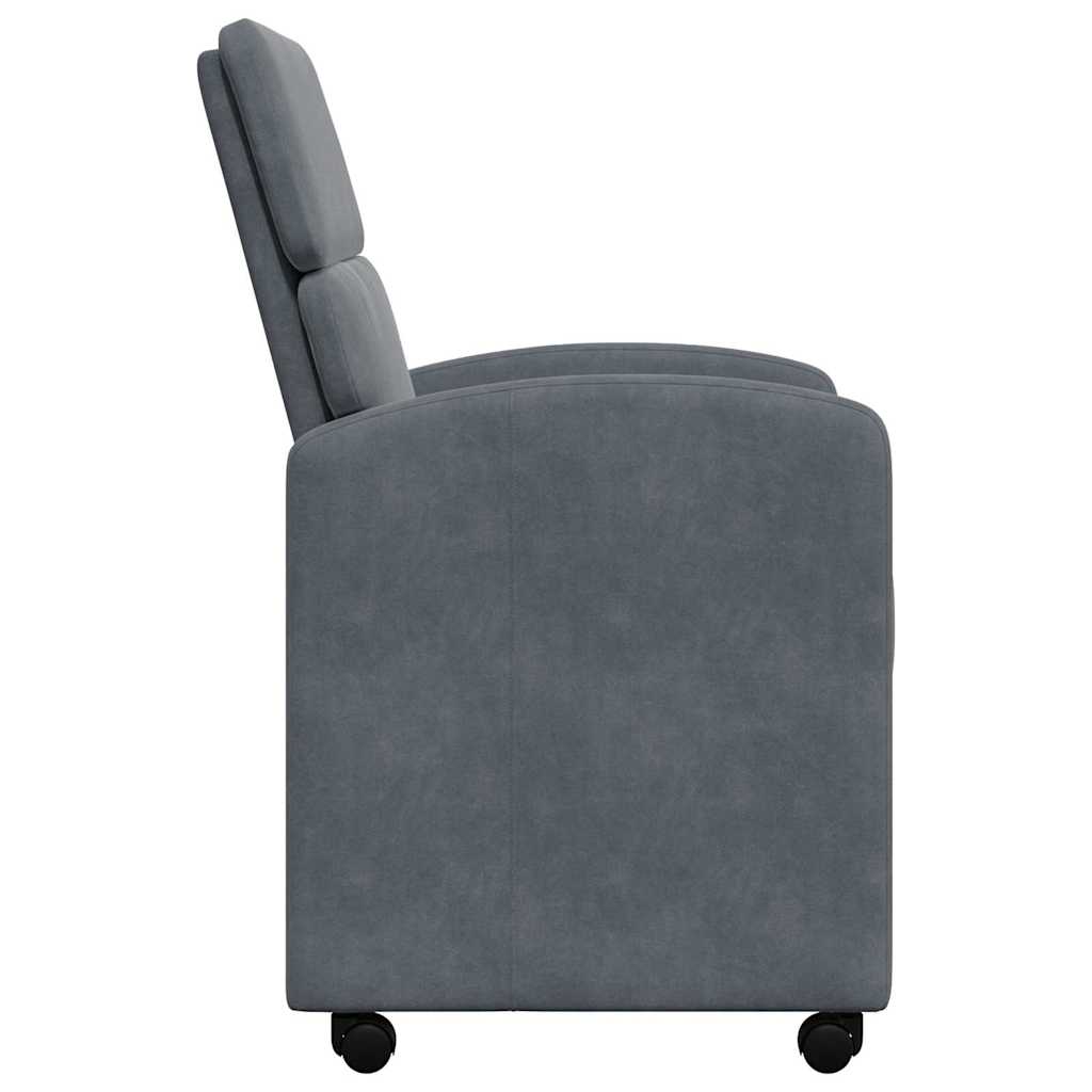 Blagovačke stolice s kotačima 2 pcs Tamno siva 58 x 65 x 98 cm