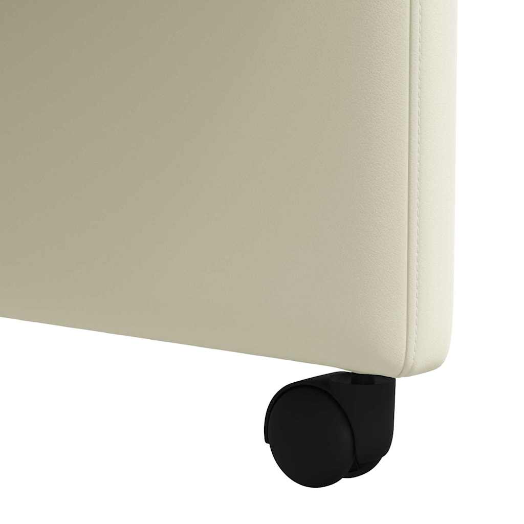 Blagovačke stolice s kotačima 2 pcs Krema 58 x 65 x 98 cm