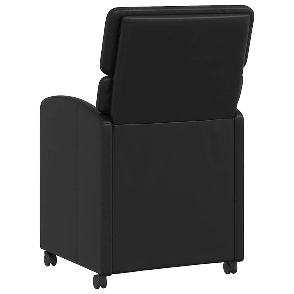 Blagovačke stolice s kotačima 2 pcs Crna 58 x 65 x 98 cm