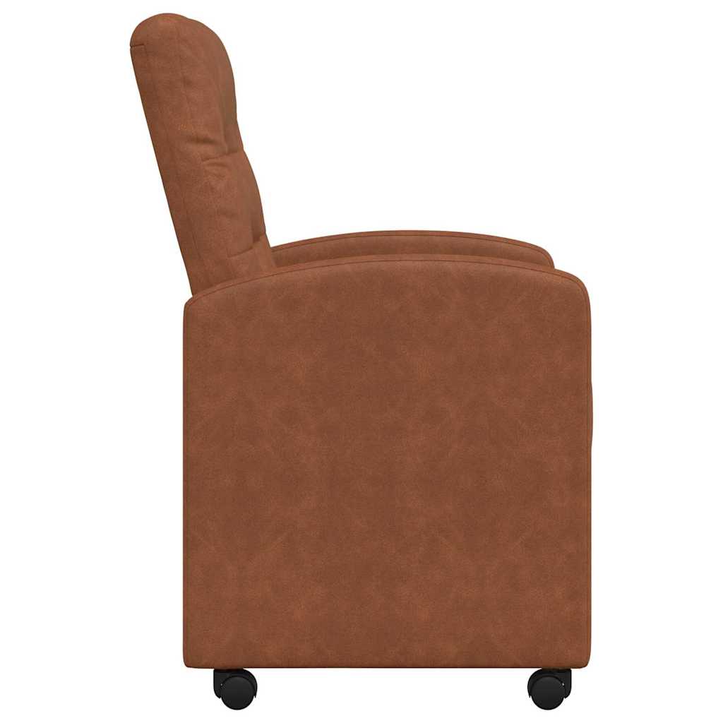 Blagovačke stolice s kotačima 2 pcs Smeđa 58 x 67 x 97 cm