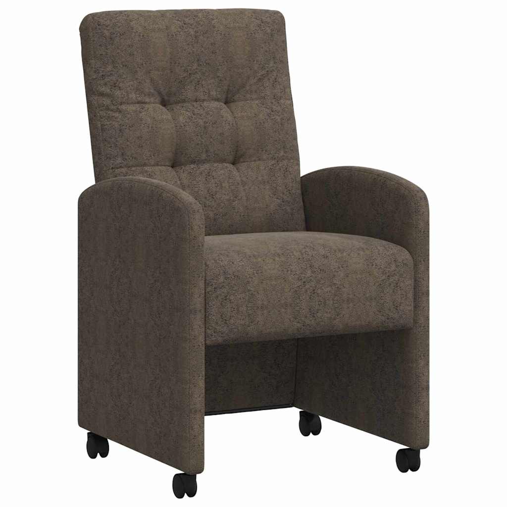Blagovačke stolice s kotačima 2 pcs Tamno siva 58 x 67 x 97 cm