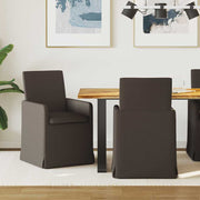 Trpezarijske stolice 2 pcs Tamno siva 57 x 67 x 95 cm