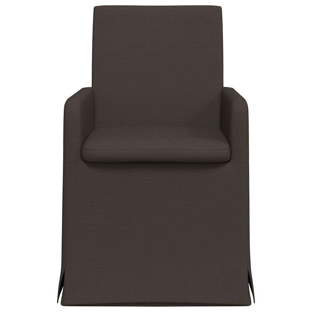 Trpezarijske stolice 2 pcs Tamno siva 57 x 67 x 95 cm