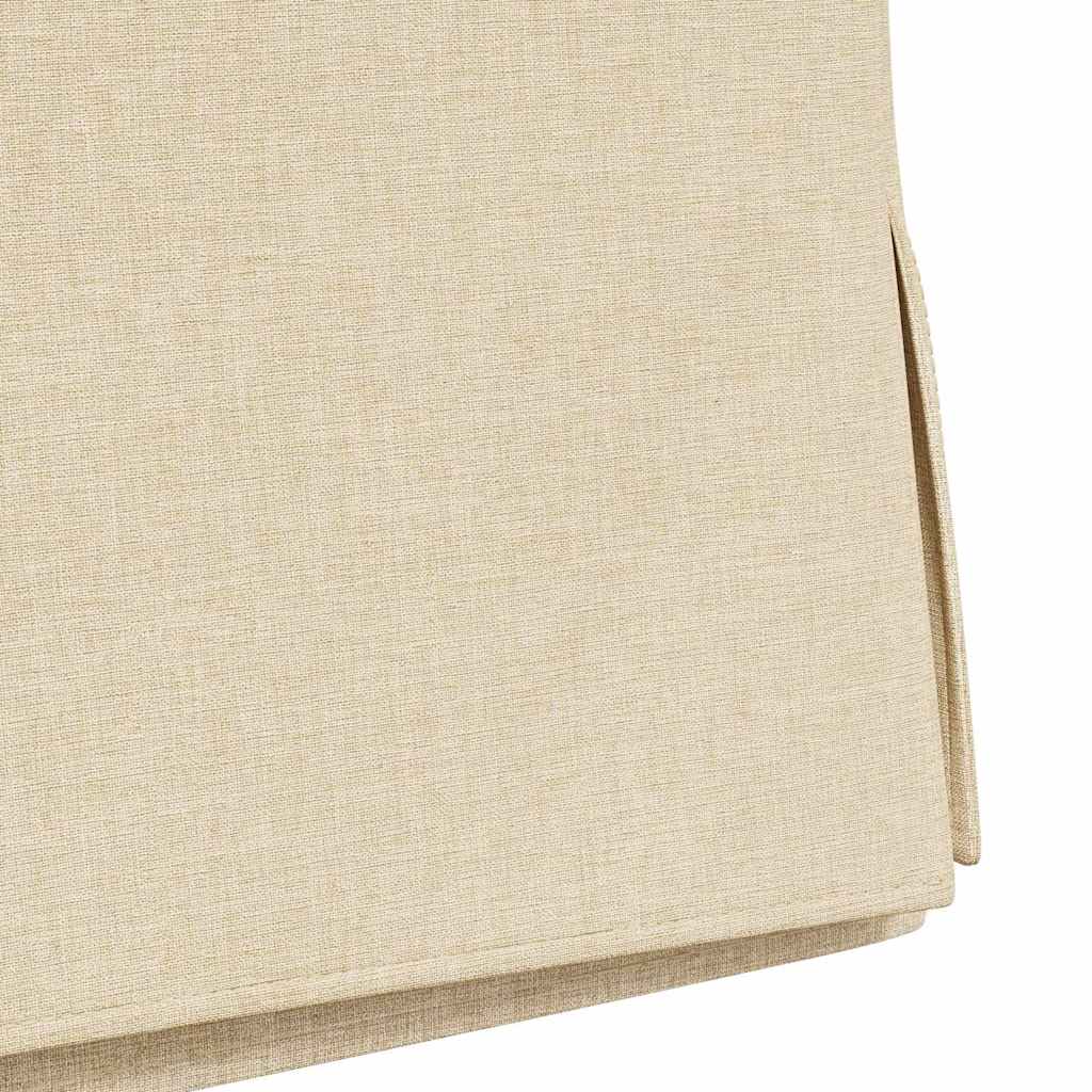 Trpezarijske stolice 2 pcs Krema 57 x 67 x 98 cm tkanina