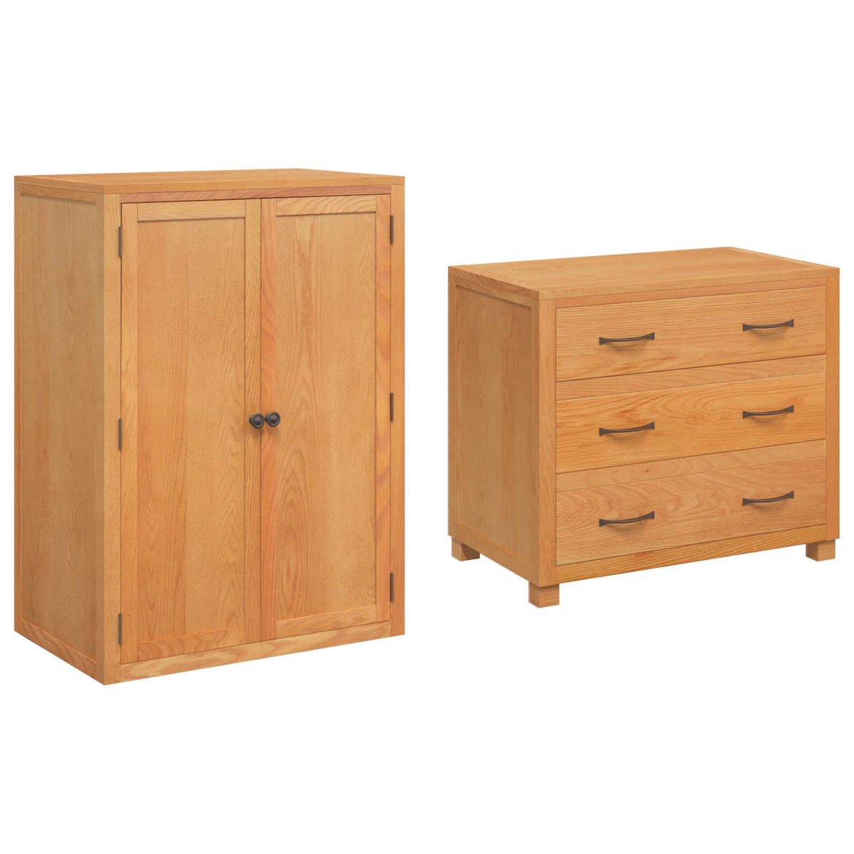 Set namještaja za pohranu 2 kom. Smeđa 80 x 50 x 180 cm