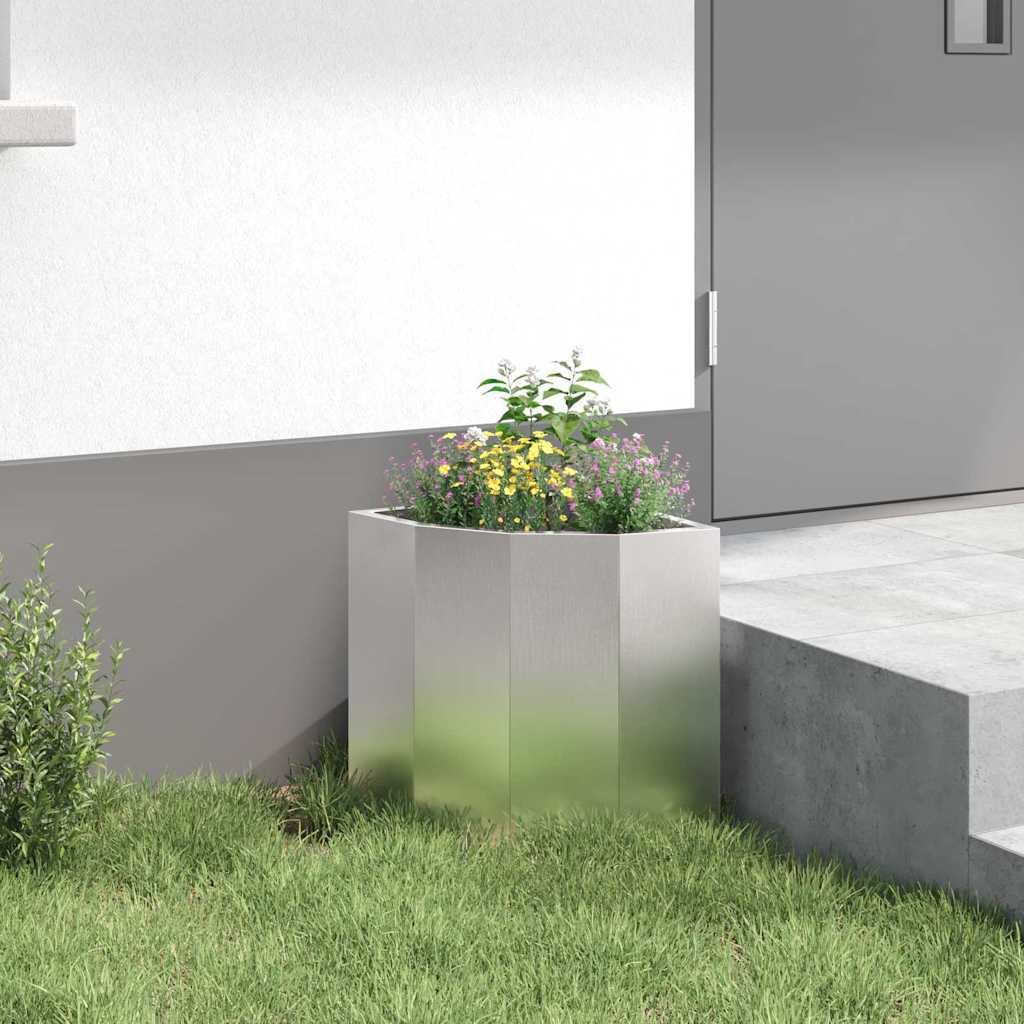 Kutni Sadič Srebrno 30 x 30 x 35 cm Nehrđajući čelik